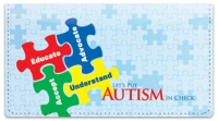 Autism Awareness Checkbook Cover Checks