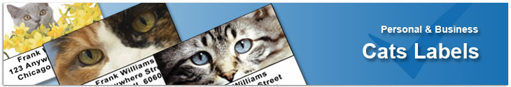 Cats & Kittens Labels Address Label