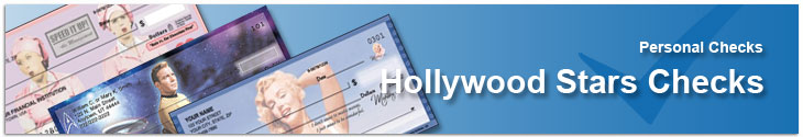 Order Hollywood Stars checks like Lucille Ball, John Wayne and Elvis Presley