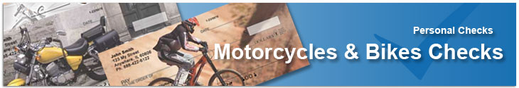 Motorcycles, Harley-Davidsons, Indian Cycles Personal Checks 