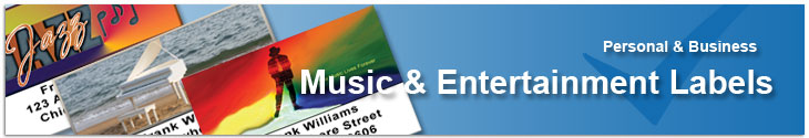 Music & Entertainment Labels Address Label