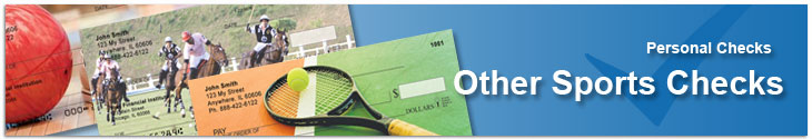 Order Individual Sports Checks Featuring Tennis, Archery, Ballet, Bowling & More