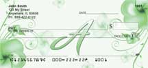 Floral Monogrammed             
              Personal Checks
