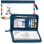 Autism: Imagine Zippered Wallet Checkbook Cover