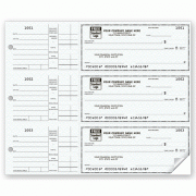 3-On-A-Page Compact Size Checks, with Vouchers 1