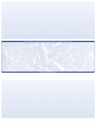 Blue Marble Blank Stock for Computer Voucher Checks Middle Style