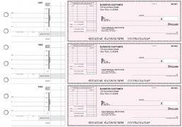 Pink Safety Itemized Invoice Business Checks