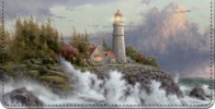 Thomas Kinkade's Lighthouses Inspirational Art Checkbook Cover