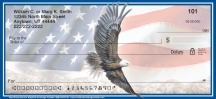 God Bless America Patriotic Eagle and Flag  Checks