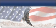 American Eagle And Flag Checkbook Cover