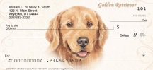 Golden Retriever Dog Designs Personal Checks