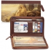 Jesus, Light of the World Zippered Wallet Checkbook Cover