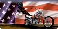 Ride Hard. Live Free Patriotic Motorcycle Checkbook Cover Personal Checks