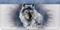 Spirit of the Wilderness Wolf Checkbook Cover