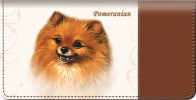 Pomeranian Dog Checkbook Cover
