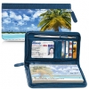Tropical Paradise Zippered Wallet Checkbook Cover