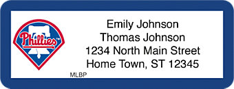 Philadelphia Phillies(TM) MLB(R) Return Address Label