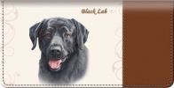 Black Labrador Checkbook Cover