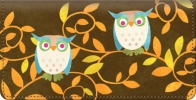 Challis & Roos Awesome Owls Checkbook Cover