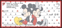 Disney Mickey Loves Minnie  Checks