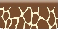 Giraffe Print Checkbook Cover