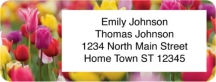 Tulips Return Address Label