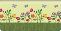 Challis & Roos Blooming Gardens Checkbook Cover