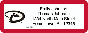 Arizona Diamondbacks(TM) MLB(R) Return Address Label