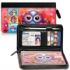 Seasons of the Owl Genuine Leather Zippered Checkbook Cover Wallet