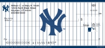 New York Yankees(TM) MLB(R) Logo  Checks