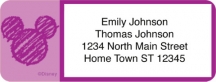 Mickey Mouse Icons Return Address Label