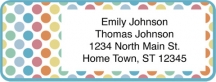 Pretty Polka Dots Return Address Label