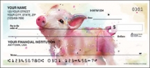 Watercolor Farm Animal Personal Checks