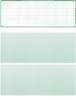 Green Safety Blank Stock for Computer Voucher Checks Top Style