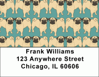 Pug Wallpaper Address Labels