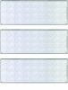 Blue Green Blank stock For 3 to a Page Voucher Computer Check