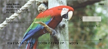 Scarlet Macaw - Parrots  Personal Checks
