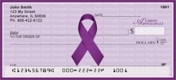 Cancer Awareness Ribbon Checks