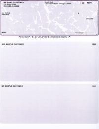 Violet Marble Laser Business One Per Page Voucher Checks - Top Style