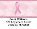 Pink Support Ribbon Address Labels