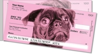 Colorful Pug  Personal Checks