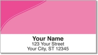 Pink Curve Address Labels