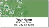Flower-Filled Corner Address Labels