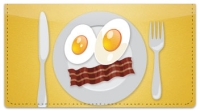 Food Face Checkbook Cover