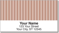 Pink Pinstripe Address Labels