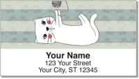 Scribble Cat Address Labels