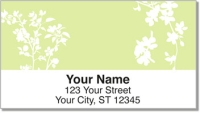 Flower Silhouette Address Labels