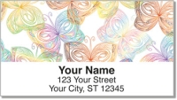 Butterfly Print Address Labels