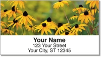 Yellow Flower Address Labels