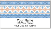 Christmas Cross Stitch Address Labels